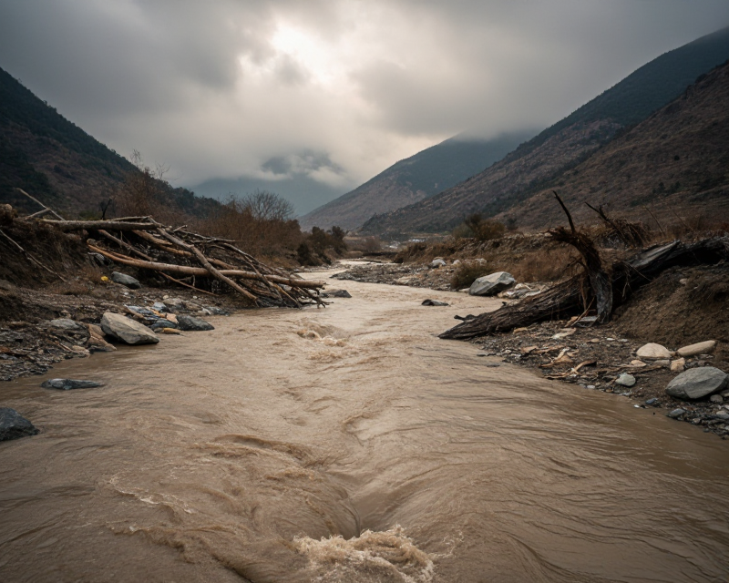 Nepal Flood Landscape