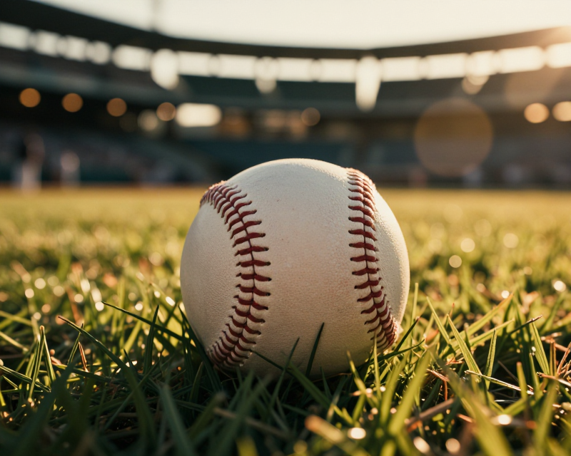 Baseball Stadium Sunset