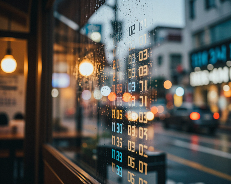 Reflective Stock Market Atmosphere