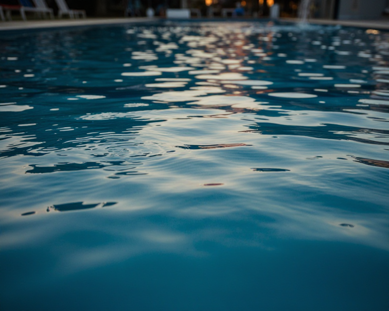 Cinematic Swimming Pool Atmosphere