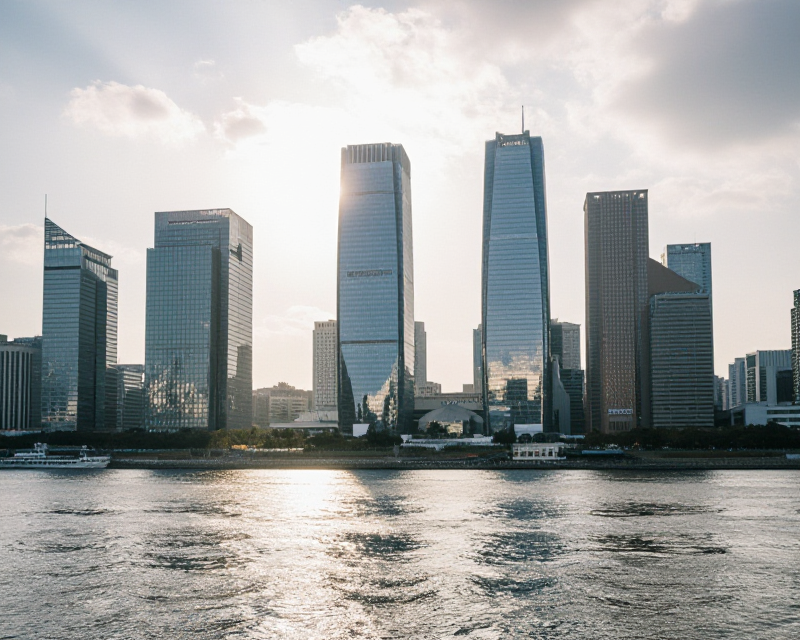 Seoul Financial District Morning