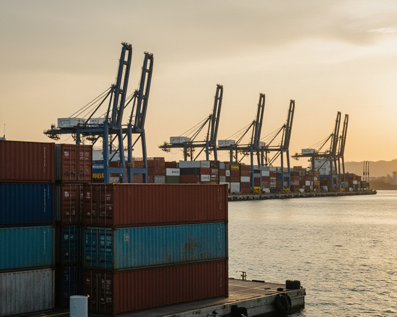 Busan Port Golden Hour