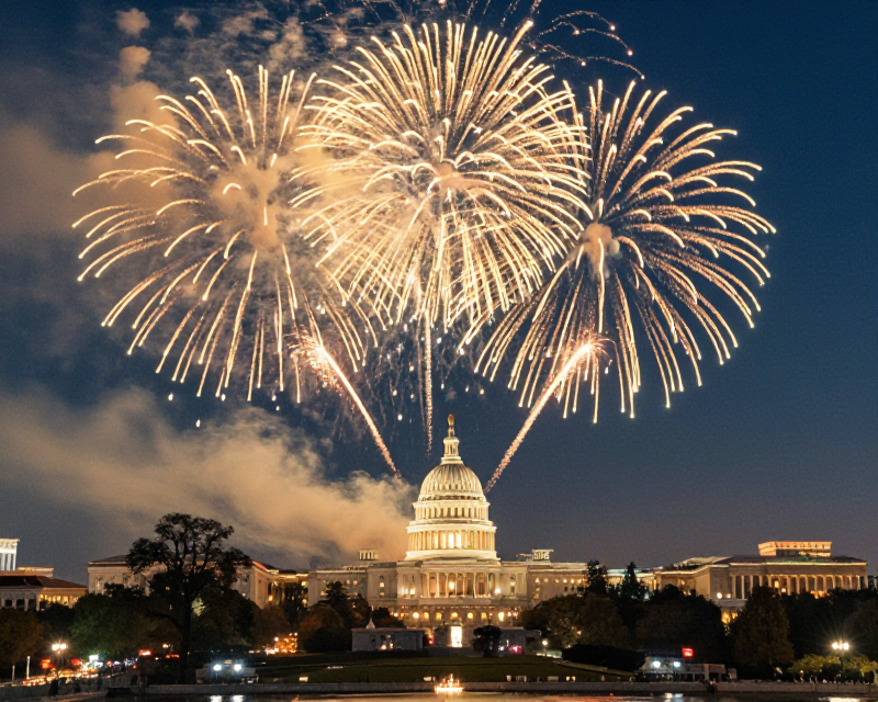 Grand Fireworks over Washington D.C.
